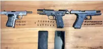  ?? | SUPPLIED ?? THE firearms recovered by the police, including Mohanlall’s weapon.