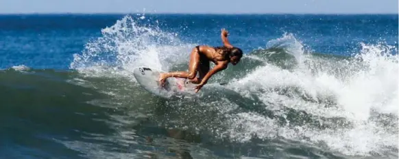  ?? SURF SIMPLY PHOTOS ?? Playa Guiones catches swells year-round near Nosara, a village in the Nicoya Peninsula on the Pacific coast. Surfers in the know have made the pilgrimage to the remote beach for years.