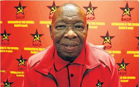  ?? Picture: Masi Losi ?? THE PARTY’S NOT OVER Blade Nzimande, re-elected general secretary of the SACP this week, still sees a future for the party.