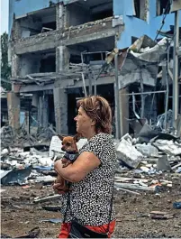  ?? Kostiantyn Liberov ?? ●●The family have left behind a country ravaged by war with Russia