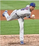  ?? BRAD MILLS/USA TODAY SPORTS ?? The Mets’ Jacob deGrom is scheduled to start Sunday against the Braves.