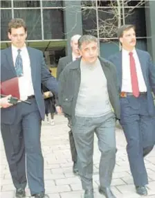  ?? ?? Victor Orena (center), now 87, has Alzheimer’s disease and “does not know who he is or where he is,” his lawyer said Wednesday.