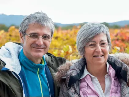  ??  ?? Eric och Christine Saurel har jobbat ekologiskt och biodynamis­kt i årtionden.