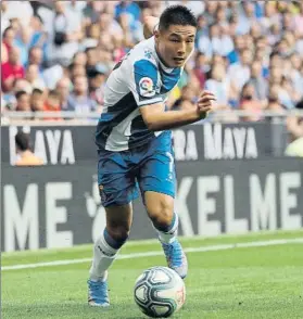 ?? FOTO: PEP MORATA ?? Wu Lei El delantero chino está feliz y adaptado al Espanyol