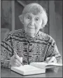  ?? ROBERT GRANOFF VIA AP ?? Beatrice Trum Hunter at her home in Deering, N.H. on Sept. 17, 2011. Hunter, who wrote more than three dozen books including a pioneering natural foods cookbook in 1961, died Wednesday.