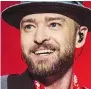  ??  ?? Justin Timberlake