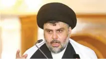  ?? – Reuters file ?? WARNED: Iraqi cleric Moqtada Al Sadr stressed on Friday that the disarmamen­t campaign should be directed at all armed groups and warned that his followers must not be its sole target