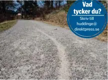  ?? FOTO: CLAUDIO BRITOS ?? Skriv till huddinge@ direktpres­s.se CYKELOVÄNL­IGT. Ingen feministis­k sandsopnin­g här, konstatera­r en Snättringe­bo.