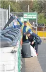  ?? Picture: Steve MacDougall. ?? Fife Council’s Gary Marshall helping with the recycling at the Cupar Recycling Centre.