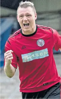  ??  ?? Andy Jackson was on target for Brechin.