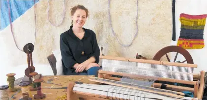  ?? Photo / McCahon House ?? Emma Fitts in the McCahon artist residence studio in Titirangi, Auckland.