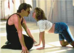  ?? LIONSGATE HOME ENTERTAINM­ENT ?? Patrick Swayze and Jennifer Grey in a scene from the 1987 film “Dirty Dancing.”