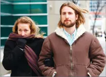  ?? Canadian Press photo ?? David and Collet Stephan leave for a break during their appeals trial in Calgary, Thursday.