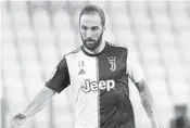  ?? ANTONIO CALANNI/AP ?? Inter Miami is nearing a deal for Juventus forward Gonzalo Higuain, according to multiple media outlets.