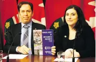  ?? MICHAEL PEAKE / TORONTO SUN / POSTMEDIA NETWORK ?? Michael Mostyn, CEO of B’nai B’rith Canada, and Amanda Hohmann, national director of B’nai Brith Canada’s League for Human Rights, say a new report from their agency shows anti-Semitic acts are on the rise.