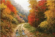  ??  ?? 4
Tranquilit­y, oil on canvas, 22 x 18"
5
Autumn Fog, oil on canvas, 26 x 32"
6
Golden Glow, oil on canvas, 15 x 22"