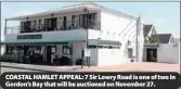  ??  ?? COASTAL HAMLET APPEAL: 7 Sir Lowry Road is one of two in Gordon’s Bay that will be auctioned on November 27.
