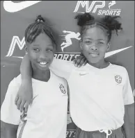  ?? ?? West Ruimveldt Primary scorers from left: Ariel Farley and Thea Valentine