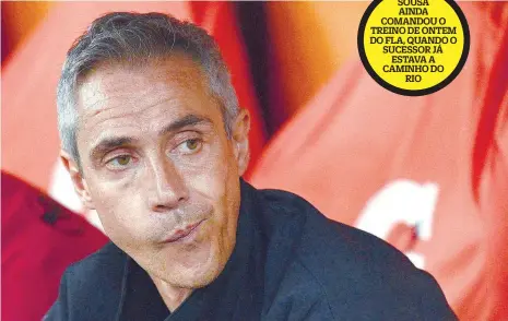  ?? ?? Paulo Sousa somou 19 vitórias em 32 jogos disputados pelo Flamengo e não conquistou nenhum troféu