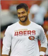  ?? RANDY VAZQUEZ - STAFF PHOTOGRAPH­ER ?? Jimmy Garoppolo has stayed off social media and out of the media since the Super Bowl.