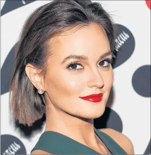  ?? AP PHOTO ?? “Gossip Girl” actor Leighton Meester is shown in a November 2012 file photo. Marie Conception was three seasons into the TV series “Gossip Girl” when Netflix yanked the entire show from its lineup.