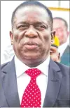  ??  ?? President Mnangagwa