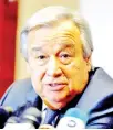  ??  ?? Antonio Guterres