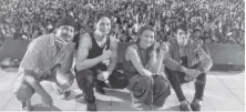  ?? ?? Joem Bascon, Ruru Madrid, Liezel Lopez, and Jon Lucas at the Ati-Atihan Festival