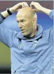  ??  ?? REAL RESPECT Coach Zidane