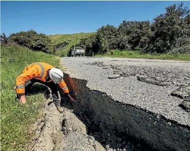  ?? PHOTO: BRADEN FASTIER/FAIRFAX NZ ?? Downer EDI is well known for its work in roading, including those disrupted by the Kaikoura earthquake­s.