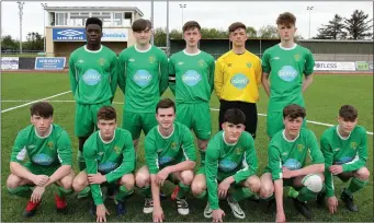  ?? Photo By : Eye Focus Ltd ?? The Kerry District U17 team that played Cabinteely FC in the SSE Airtricty U17 league game in Mounthawk Park on Sunday last.