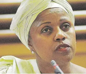  ?? ?? DUDU Myeni was found to have transgress­ed in her involvemen­t regarding several SAA procuremen­t contracts that she should not have become involved in.