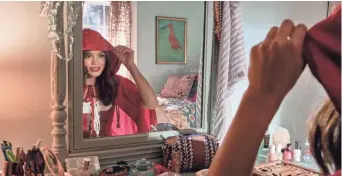  ?? SCOTT YAMANO/NETFLIX ?? Megan (Paris Berelc) dresses up as Little Red Riding Hood on a night to remember in the upcoming Netflix film “Hubie Halloween.”