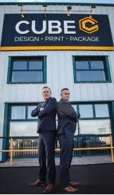  ??  ?? Managing director Brendan Ring and Sales director TJ Ryan of CUBE