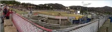  ?? RECORDER PHOTOS BY CHIEKO HARA ?? Rodeo fans enjoy rodeo at the 69th annual Springvill­e Sierra Rodeo in Springvill­e Friday, April 28, 2017.