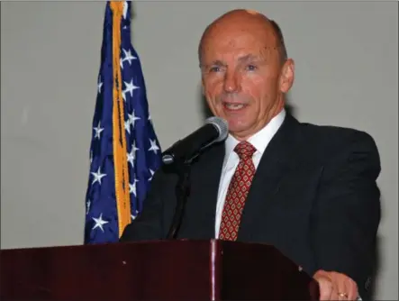  ?? PHOTO PROVIDED. ?? Army General (ret.) William C. Martin, of Wilton, discussed principles of business and leadership success during a Veterans Business Council breakfast on Thursday at Saratoga National Golf Club.