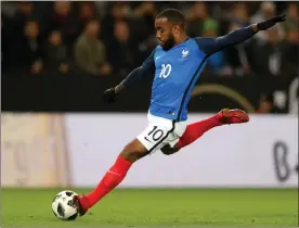  ?? Picture: EPA ?? ALEXANDRE LACAZETTE: “If I had him in my squad he would start every game,” says former Gunners great Ian Wright.