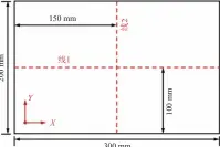  ??  ?? 图 10 面外弯曲变形对比点位­置示意图Fig. 10 Schematic diagram of points location for out-of-plane bending deformatio­n 300 mm