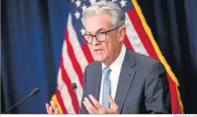  ?? JIM LO SCALZO / EFE ?? El presidente de la Fed, Jerome Powell, en Washington.