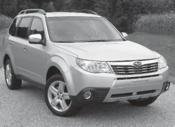  ?? MARK TOLJAGIC FOR THE TORONTO STAR ?? Owners adore the Subaru Forester’s agility and composure on various road surfaces and value the sense of invincibil­ity that comes with piloting the vehicle through adverse weather.