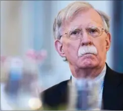  ?? FOTO: TOM WILLIAMS/ RITZAU SCANPIX ?? John Bolton er ikke i tvivl. Han mener, at Trump gerne vil ud af Nato.