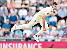  ??  ?? No let-up: James Anderson retains his place despite the series having been won