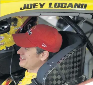  ?? CHARLES KRUPA/AP ?? Driver Joey Logano can’t afford to get too comfortabl­e in the late going this season. He’s 69 points outside the playoffs.