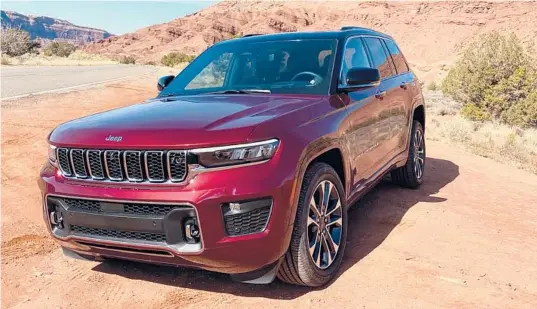  ?? MARK PHELAN/DETROIT FREE PRESS PHOTOS ?? The 2022 Jeep Grand Cherokee is in production now. Sales begin later this year.