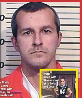  ??  ?? Chris Watts gets along very well with Johnson, an ex-inmate said