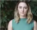  ??  ?? Saoirse Ronan has been generating lots of Oscar buzz for her role as Eilis Lacey in Brooklyn.