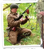  ??  ?? Right: The early Home Guard denim coverall was also adopted by the Auxiliary Units, which was replaced in early 1941 by the standard Army battledres­s (delingpole­studio.co.uk)