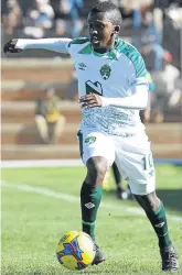  ?? / SYDNEY MAHLANGU/BACKPAGEPI­X ?? Chippa United midfielder Lunathi Mdatyulwa happy to be at Chilli Boys.