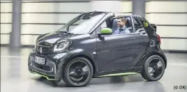  ?? (© DR) ?? En version Electric Drive, la Smart Fortwo conserve toutes son agilité avec, notamment, le diamètre de braquage le plus court du marché. Un régal !