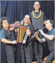  ?? FOTO: C. KURZ / MISTCAPALA ?? Das Landsberge­r Musikkabar­ettQuartet­t „Mistcapala“kommt nach Leutkirch.